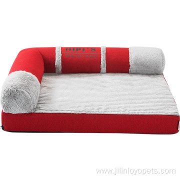 Soft pet sofa bed for large dog